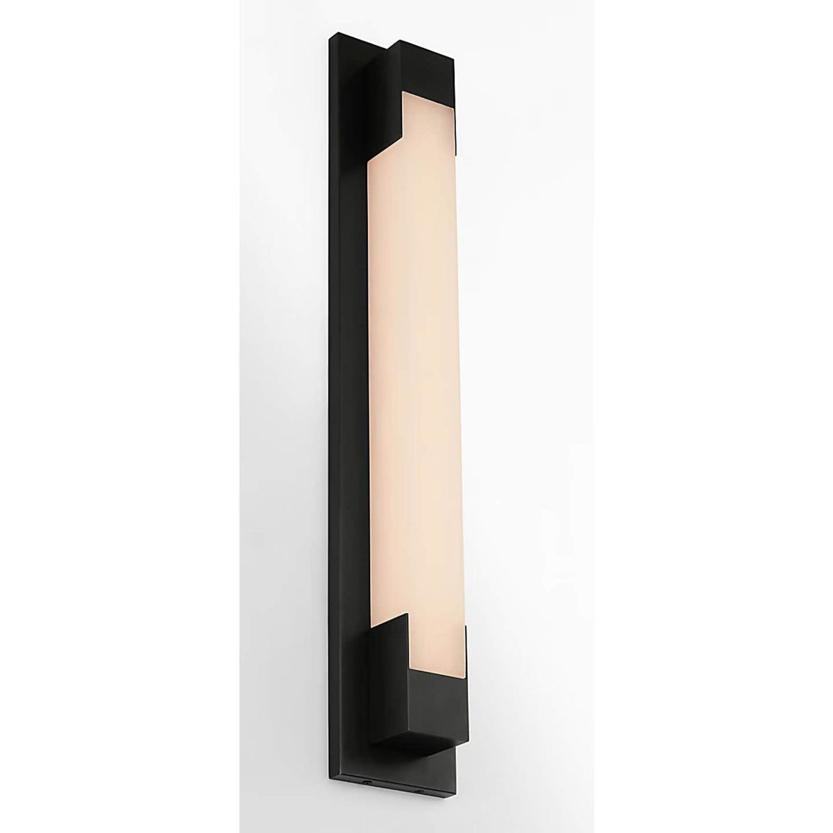 Kelly Wearstler Covet 26" Bracketed Bath Light in Bronze with Alabaster W4.5" x H26.25" x E2.75"