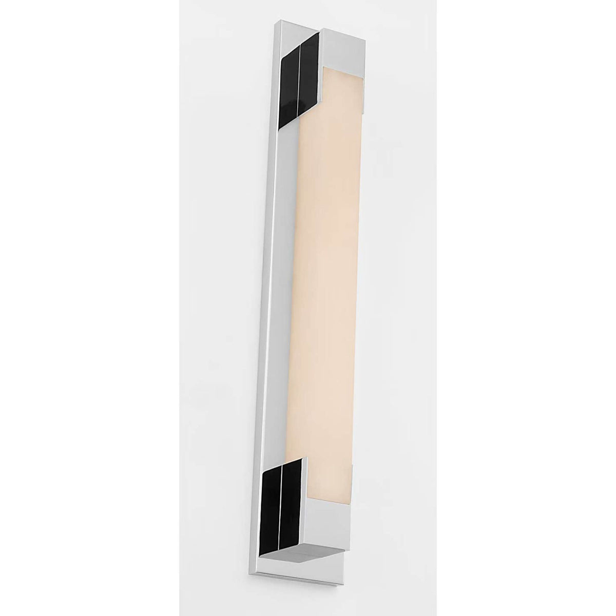 Kelly Wearstler Covet 26" Bracketed Bath Light in Polished Nickel with Alabaster W4.5" x H26.25" x E2.75"