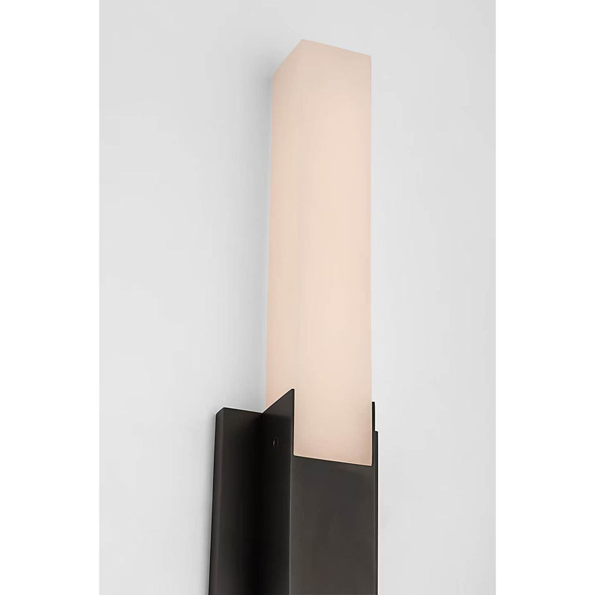 Kelly Wearstler Covet 28" Double Bath Light in Bronze with Alabaster W4.5" x H27.5" x E2.75"