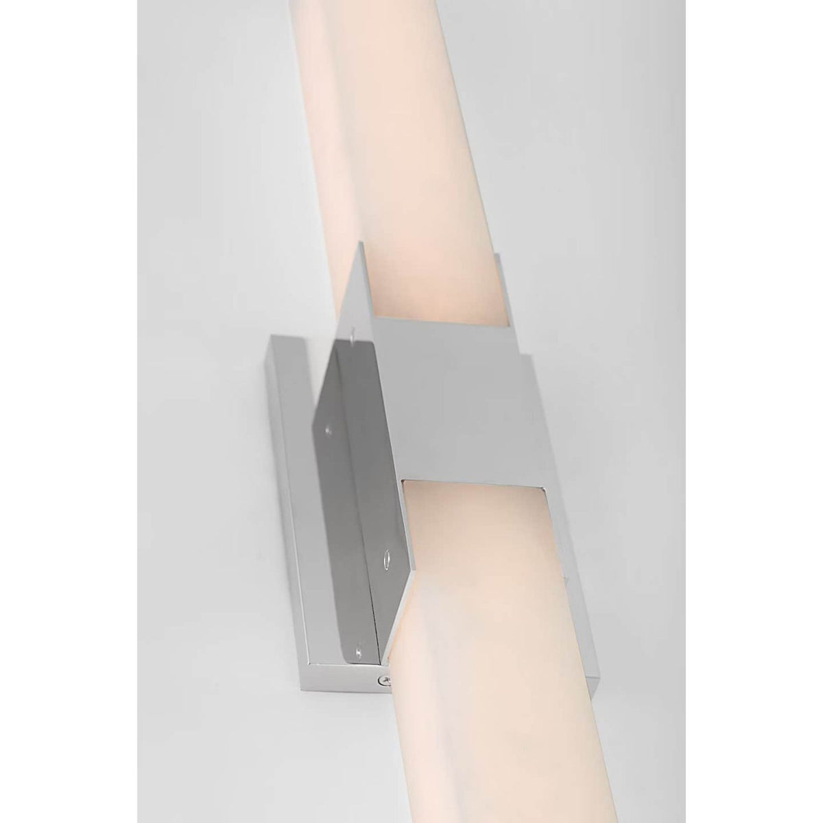 Kelly Wearstler Covet 28" Double Bath Light in Polished Nickel with Alabaster W4.5" x H27.5" x E2.75"