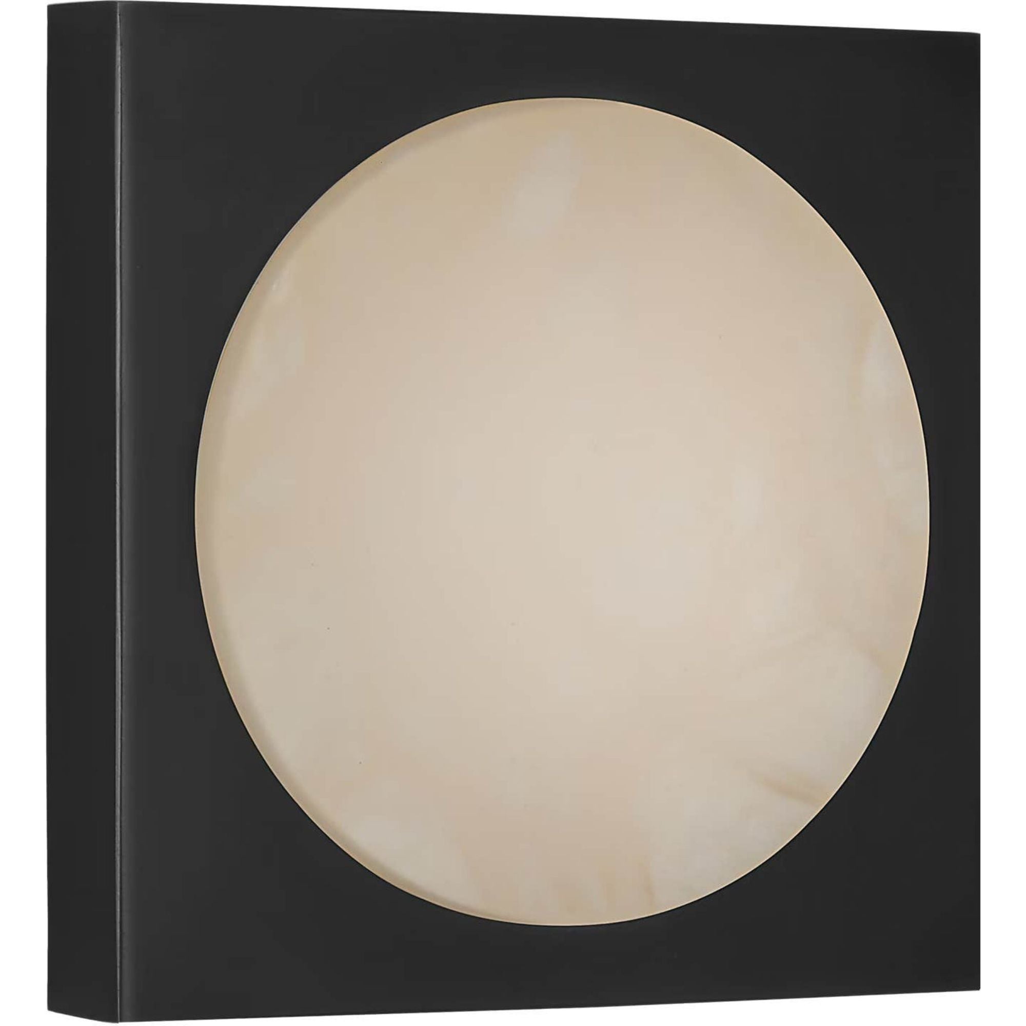 Kelly Wearstler Dichotomy 5" Sconce in Bronze with Alabaster W4.5" x H4.5" x E0.75"