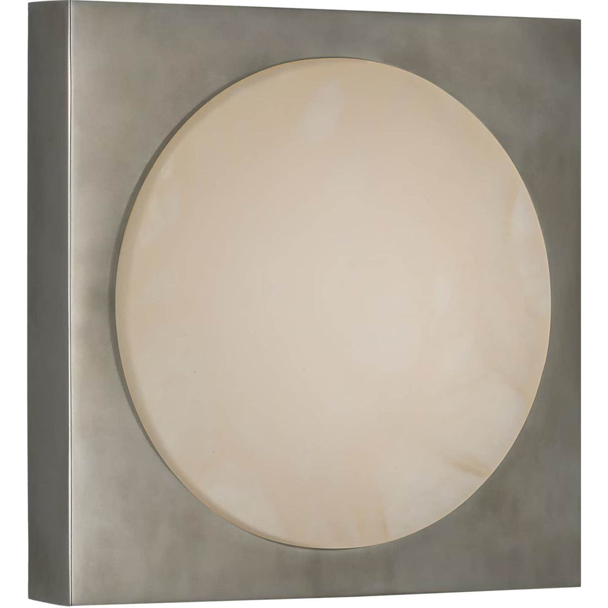 Kelly Wearstler Dichotomy 5" Sconce in Pewter with Alabaster W4.5" x H4.5" x E0.75"