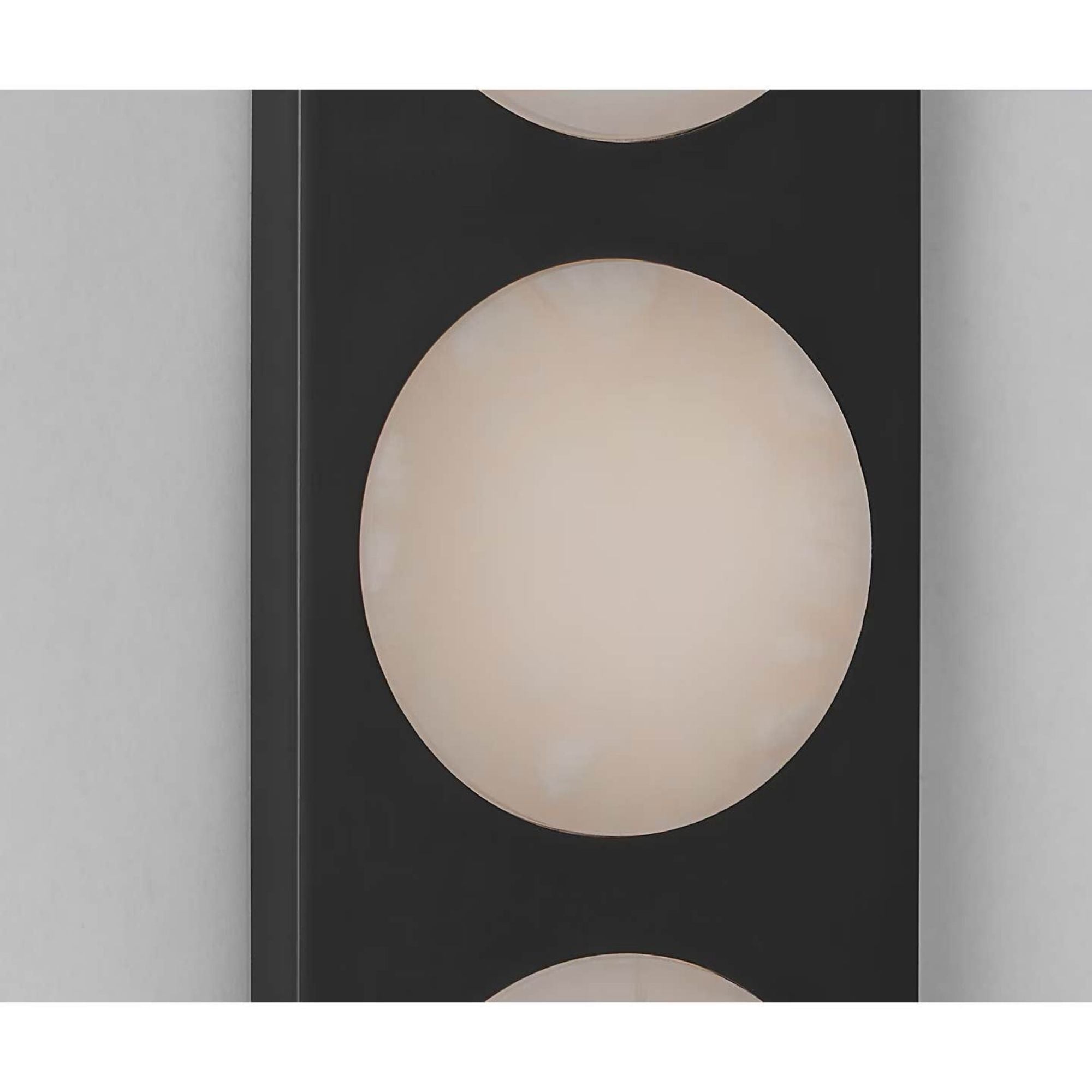 Kelly Wearstler Dichotomy 18" 4 Light Sconce in Bronze with Alabaster W4.5" x H18" x E0.75"