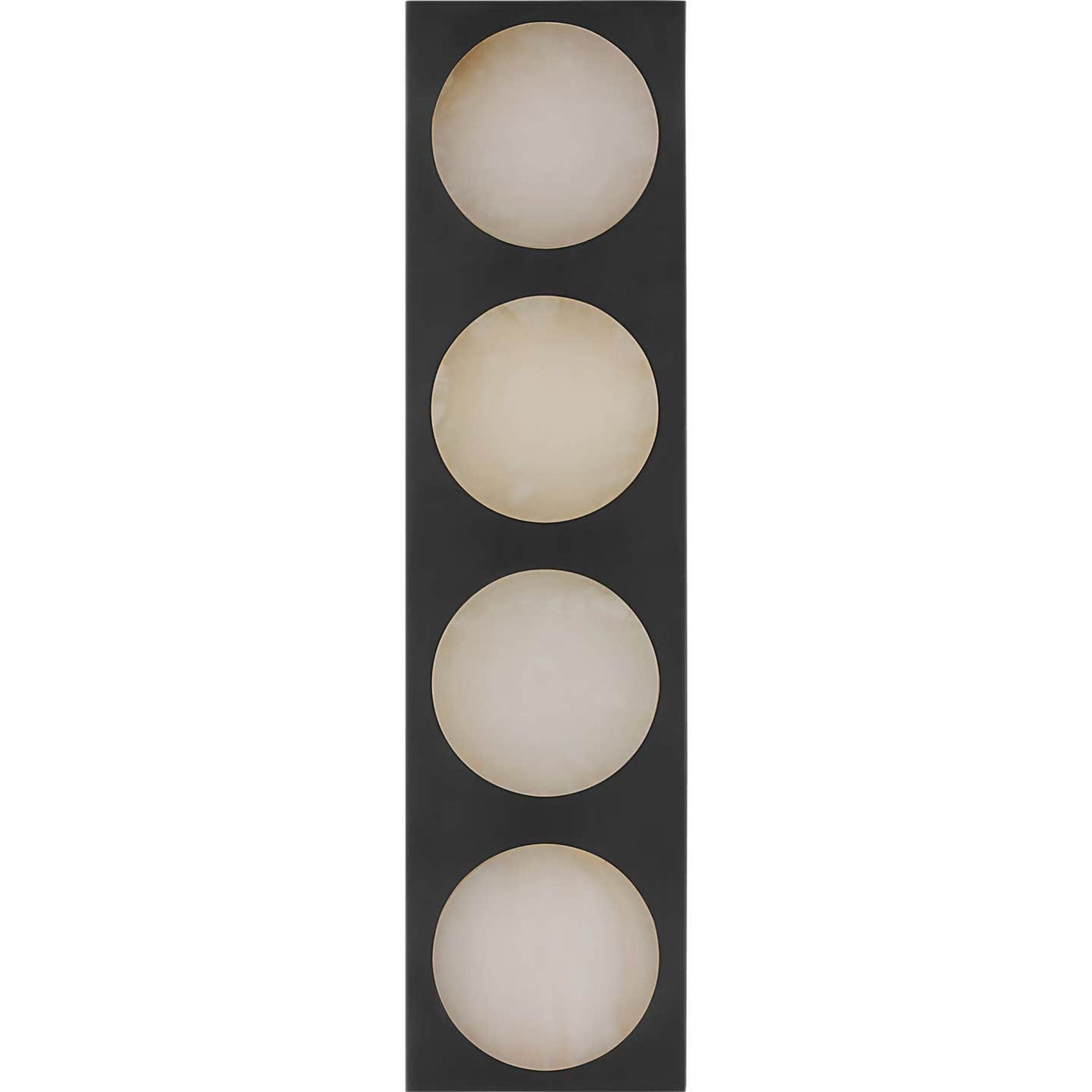 Kelly Wearstler Dichotomy 18" 4 Light Sconce in Bronze with Alabaster W4.5" x H18" x E0.75"