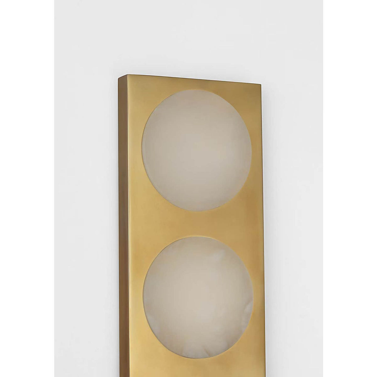 Kelly Wearstler Dichotomy 27" 6 Light Sconce in Antique-Burnished Brass with Alabaster W4.5" x H27" x E0.75"