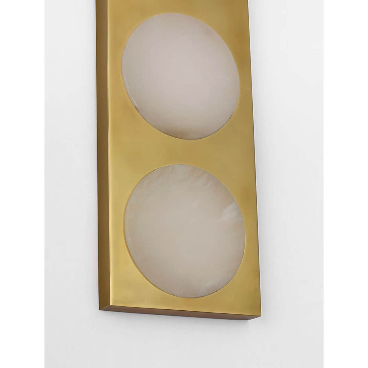 Kelly Wearstler Dichotomy 27" 6 Light Sconce in Antique-Burnished Brass with Alabaster W4.5" x H27" x E0.75"