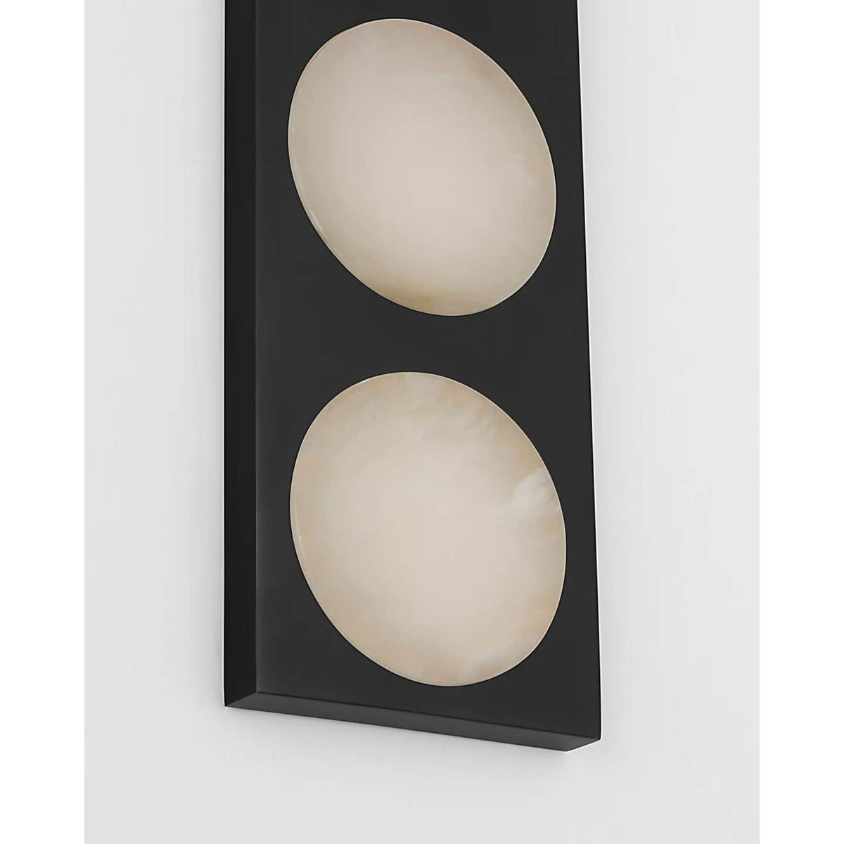 Kelly Wearstler Dichotomy 27" 6 Light Sconce in Bronze with Alabaster W4.5" x H27" x E0.75"