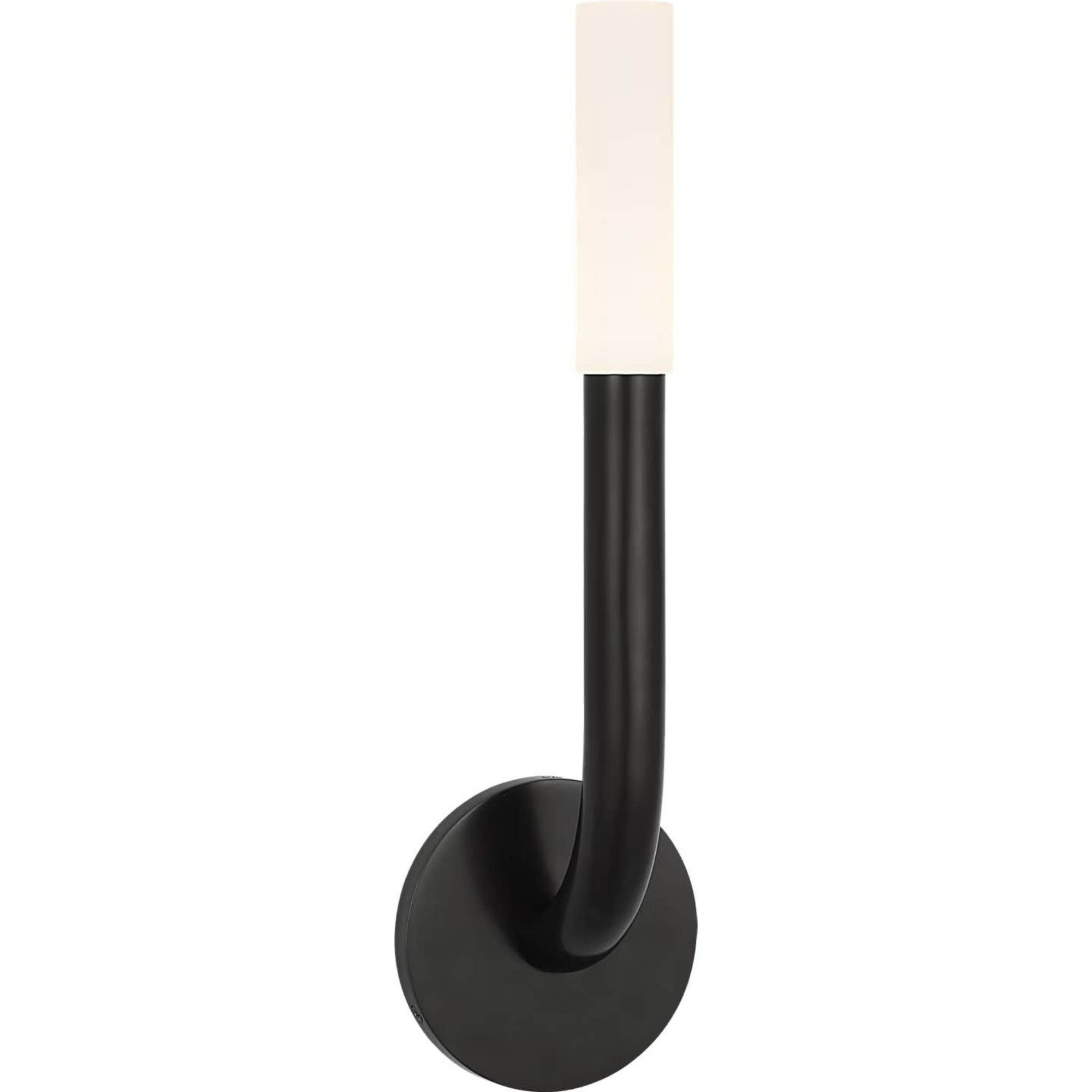 Kelly Wearstler Rousseau 15" Single Sconce in Bronze with Etched Crystal W4.5" x H15.25" x E3.75"