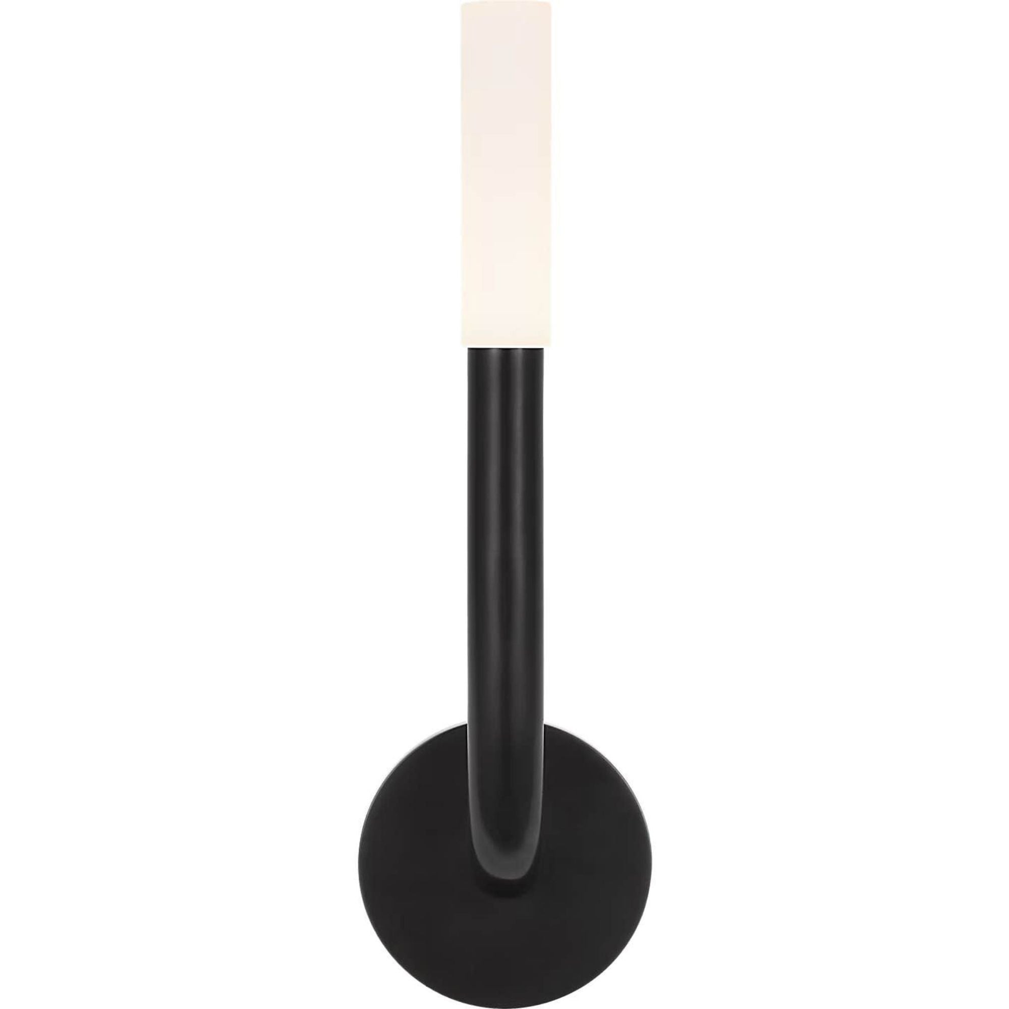Kelly Wearstler Rousseau 15" Single Sconce in Bronze with Etched Crystal W4.5" x H15.25" x E3.75"