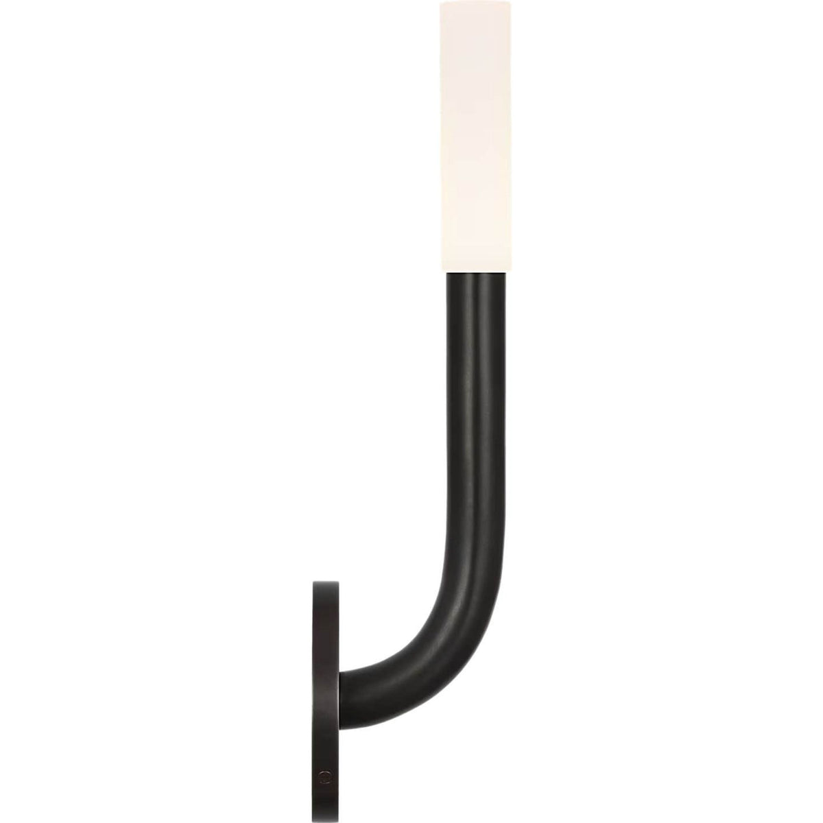 Kelly Wearstler Rousseau 15" Single Sconce in Bronze with Etched Crystal W4.5" x H15.25" x E3.75"