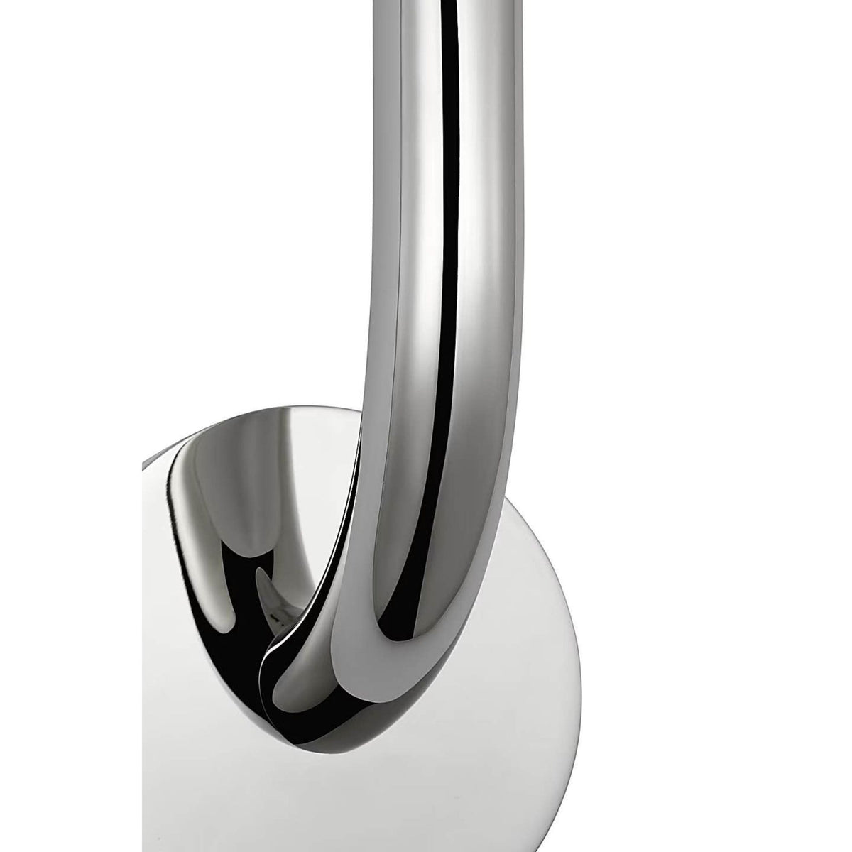 Kelly Wearstler Rousseau 15" Single Sconce in Polished Nickel with Seeded Glass W4.5" x H15.25" x E3.75"