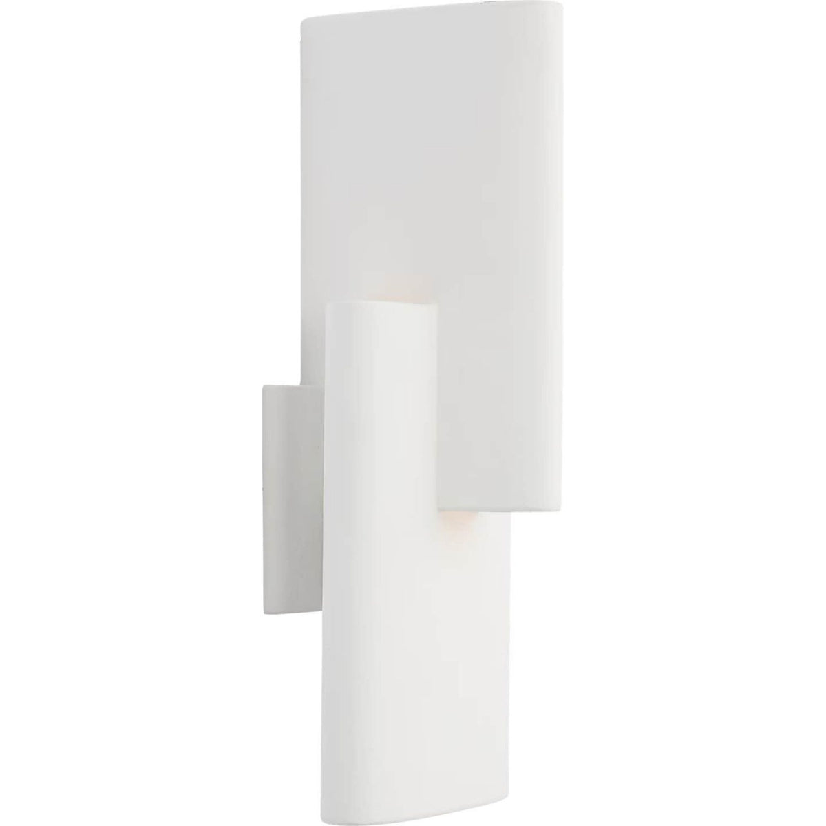 Kelly Wearstler Lotura 16" Intersecting Sconce in Museum White W6" x H16" x E5.5"