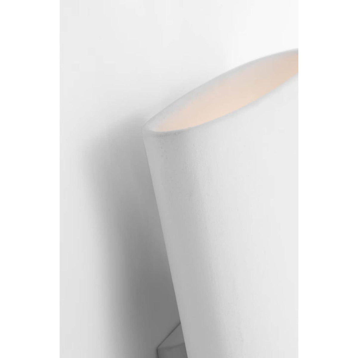 Kelly Wearstler Lotura 12" Pocket Sconce in Museum White W8" x H12" x E2.5"