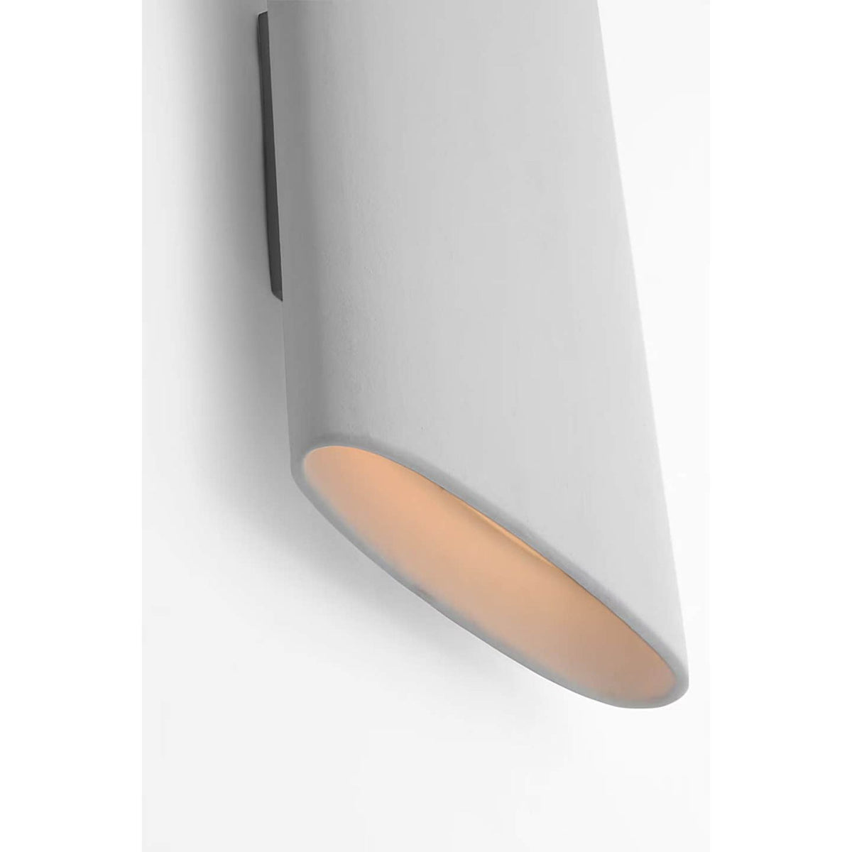Kelly Wearstler Lotura 12" Pocket Sconce in Museum White W8" x H12" x E2.5"