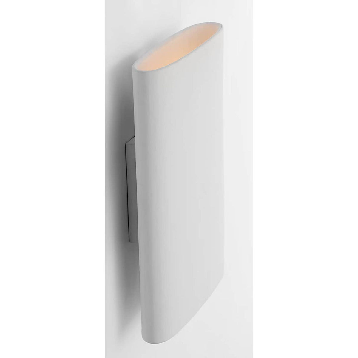 Kelly Wearstler Lotura 12" Pocket Sconce in Museum White W8" x H12" x E2.5"