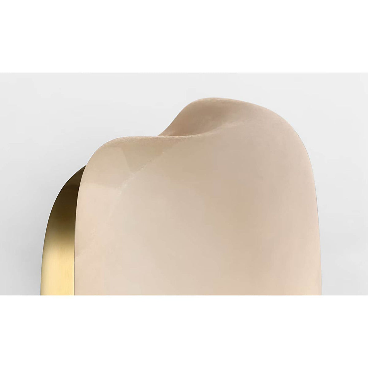 Kelly Wearstler Formosa 26" Linear Sconce in Alabaster and Antique-Burnished Brass W4.75" x H25.75" x E3.25"