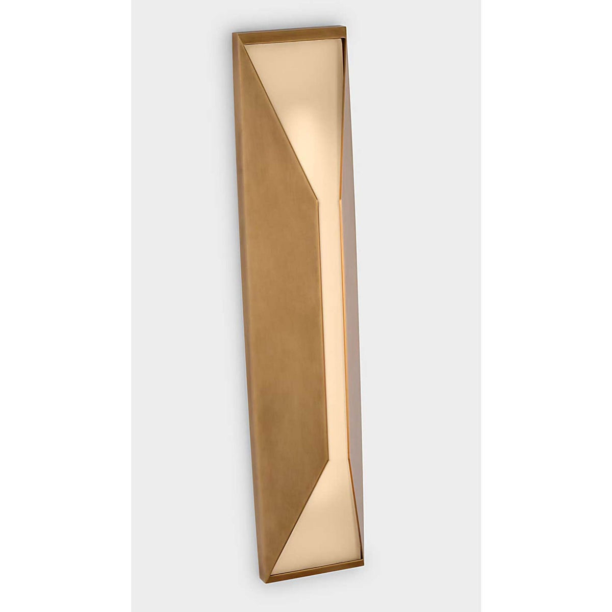 Kelly Wearstler Stretto 24" Sconce in Antique Burnished Brass with Frosted Glass W4.75" x H24" x E4.25"
