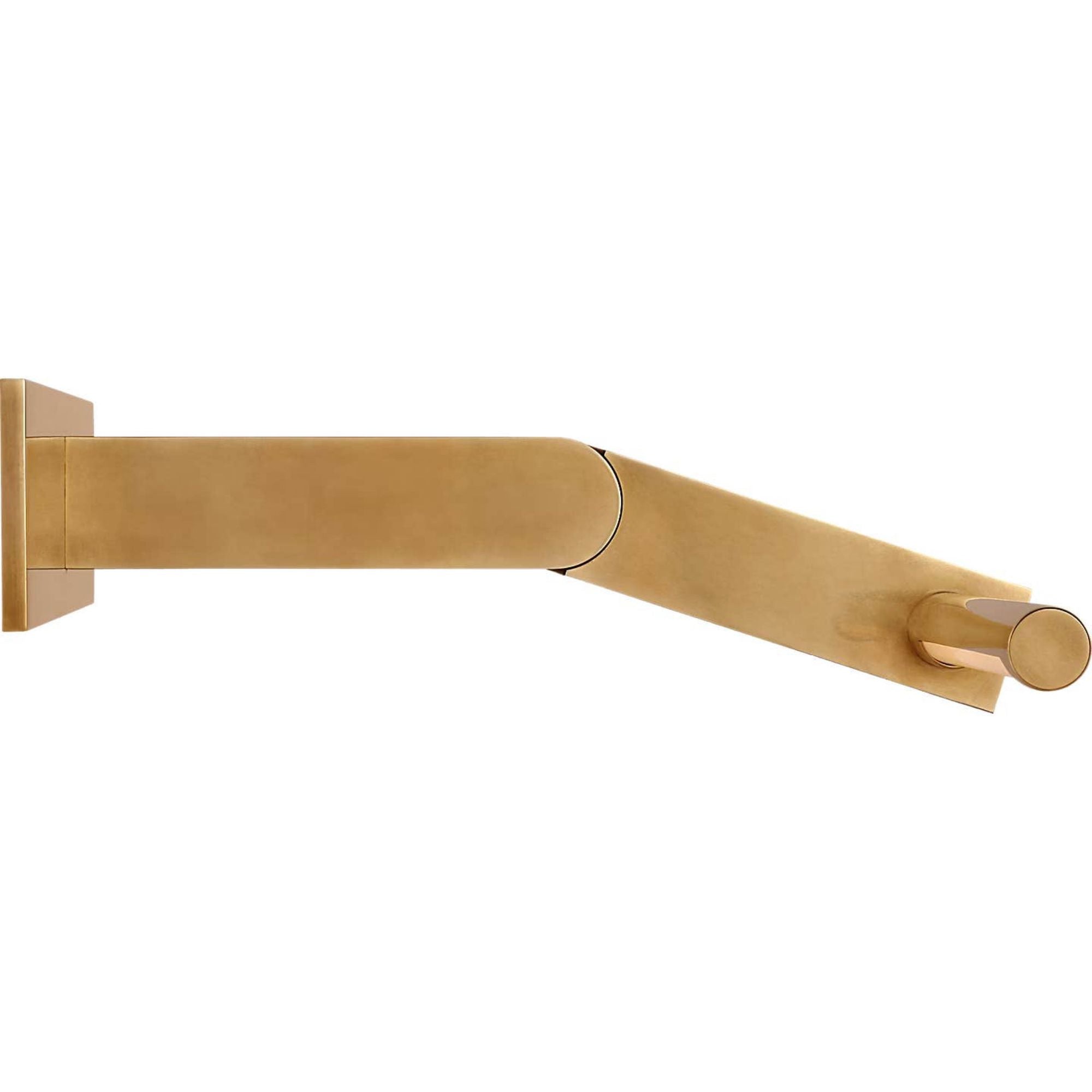 Kelly Wearstler Axis 18" Pivoting Library Light in Antique-Burnished Brass W18" x H3" - 6.25" x E12.25" - 13.25"
