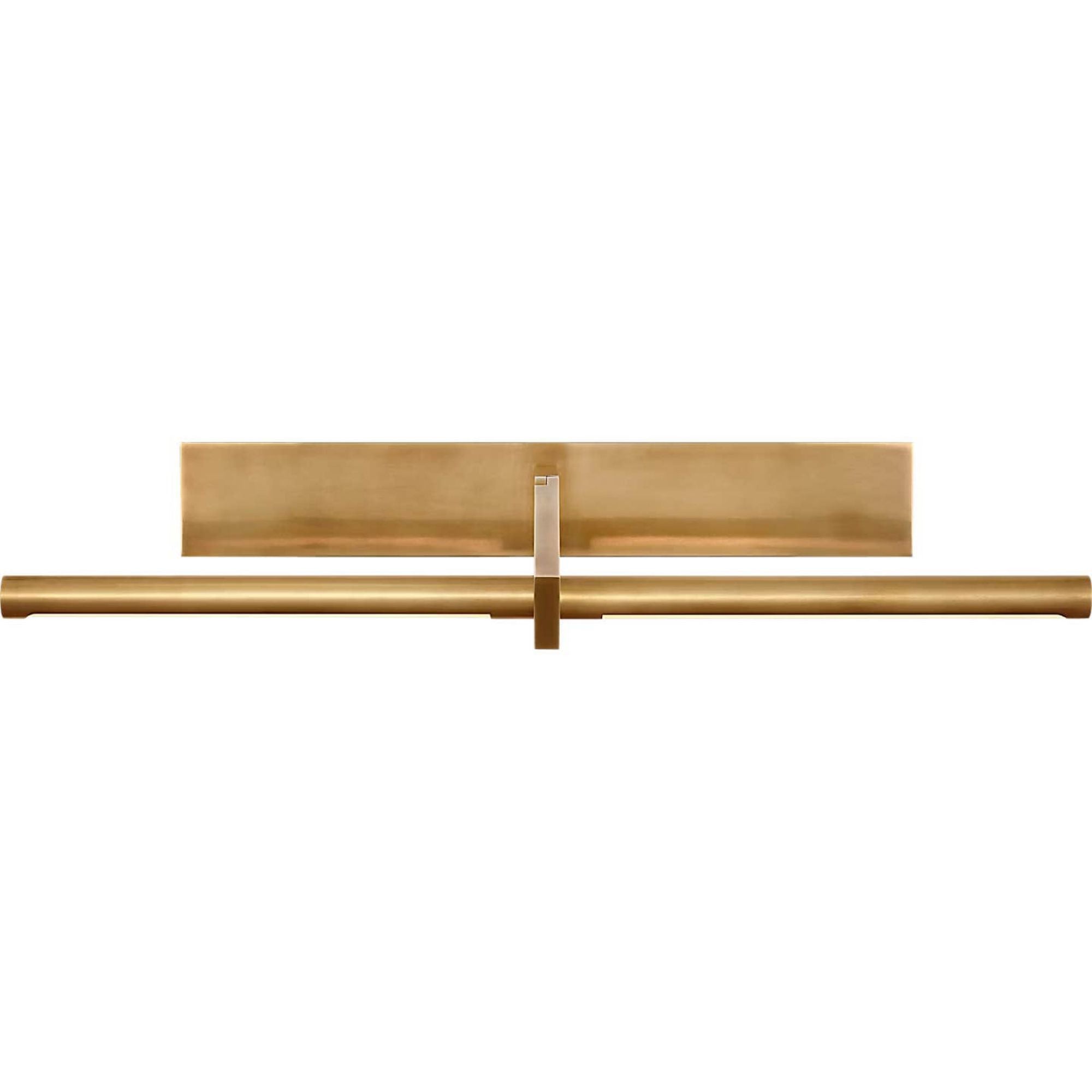 Kelly Wearstler Axis 25" Pivoting Library Light in Antique-Burnished Brass W24.5" x H3" - 6.25" x E12.25" - 13.25"