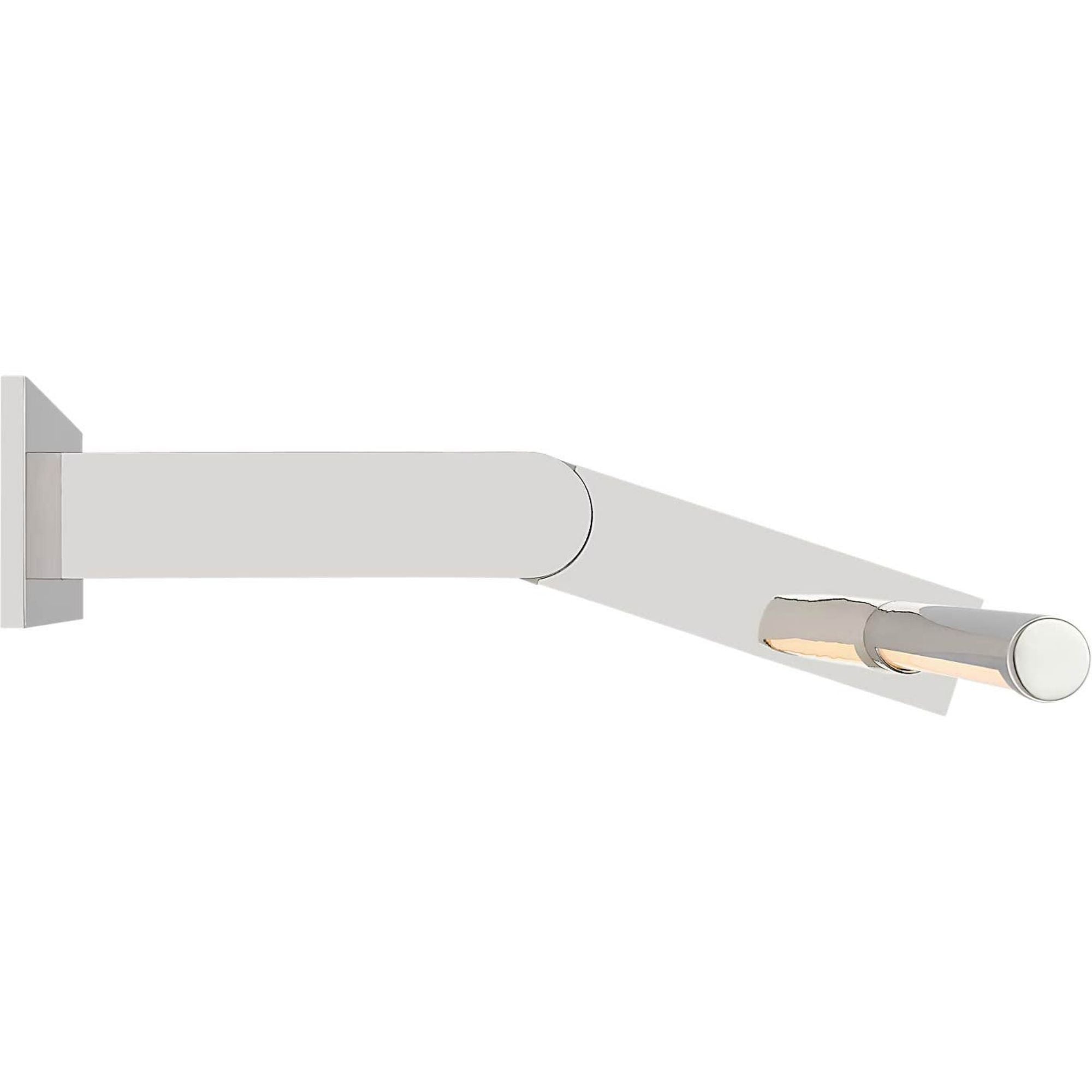 Kelly Wearstler Axis 25" Pivoting Library Light in Polished Nickel W24.5" x H3" - 6.25" x E12.25" - 13.25"