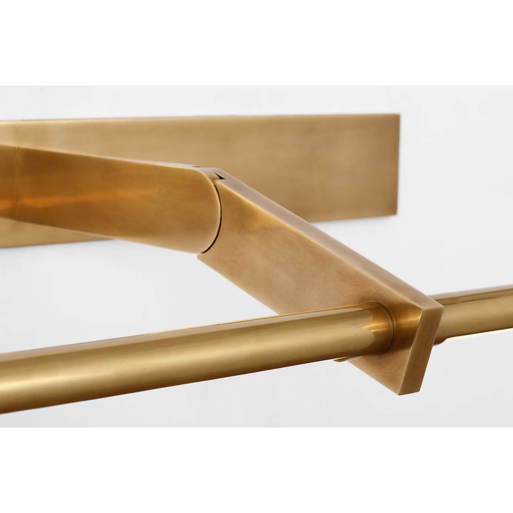 Kelly Wearstler Axis 32" Pivoting Library Light in Antique-Burnished Brass W31.5" x H3" - 6.25" x E12.25" - 13.25"
