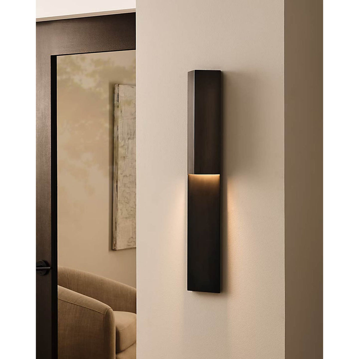 Kelly Wearstler Rega 30" Folded Sconce in Bronze W5.25" x H30" x E3.25"