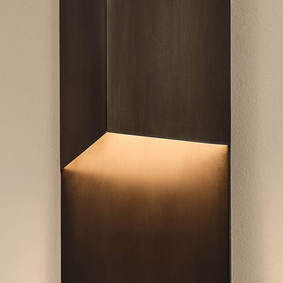 Kelly Wearstler Rega 30" Folded Sconce in Bronze W5.25" x H30" x E3.25"