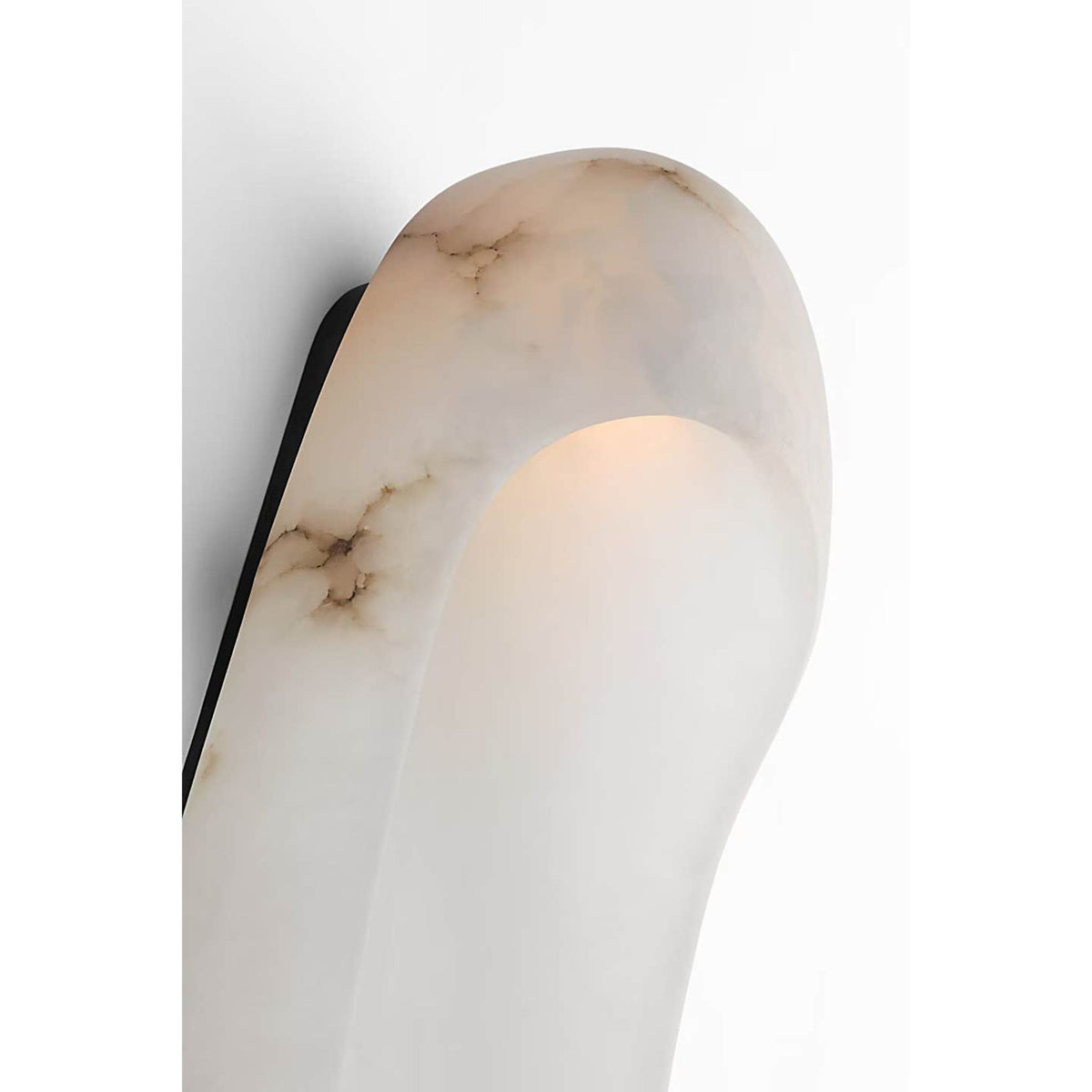 Kelly Wearstler Esculpa 18" Elongated Wall Light in Alabaster and Bronze W6" x H18" x E4"