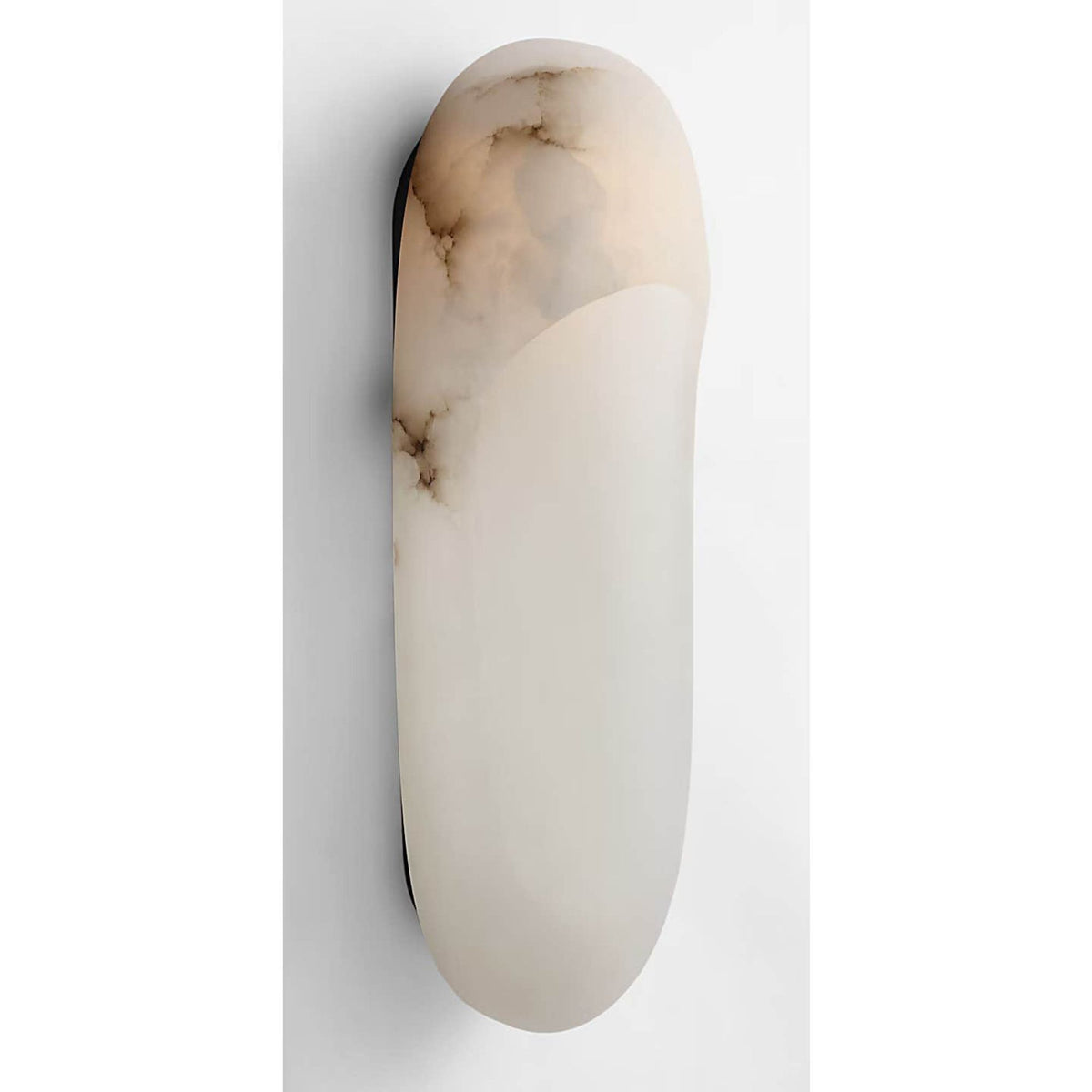 Kelly Wearstler Esculpa 18" Elongated Wall Light in Alabaster and Bronze W6" x H18" x E4"