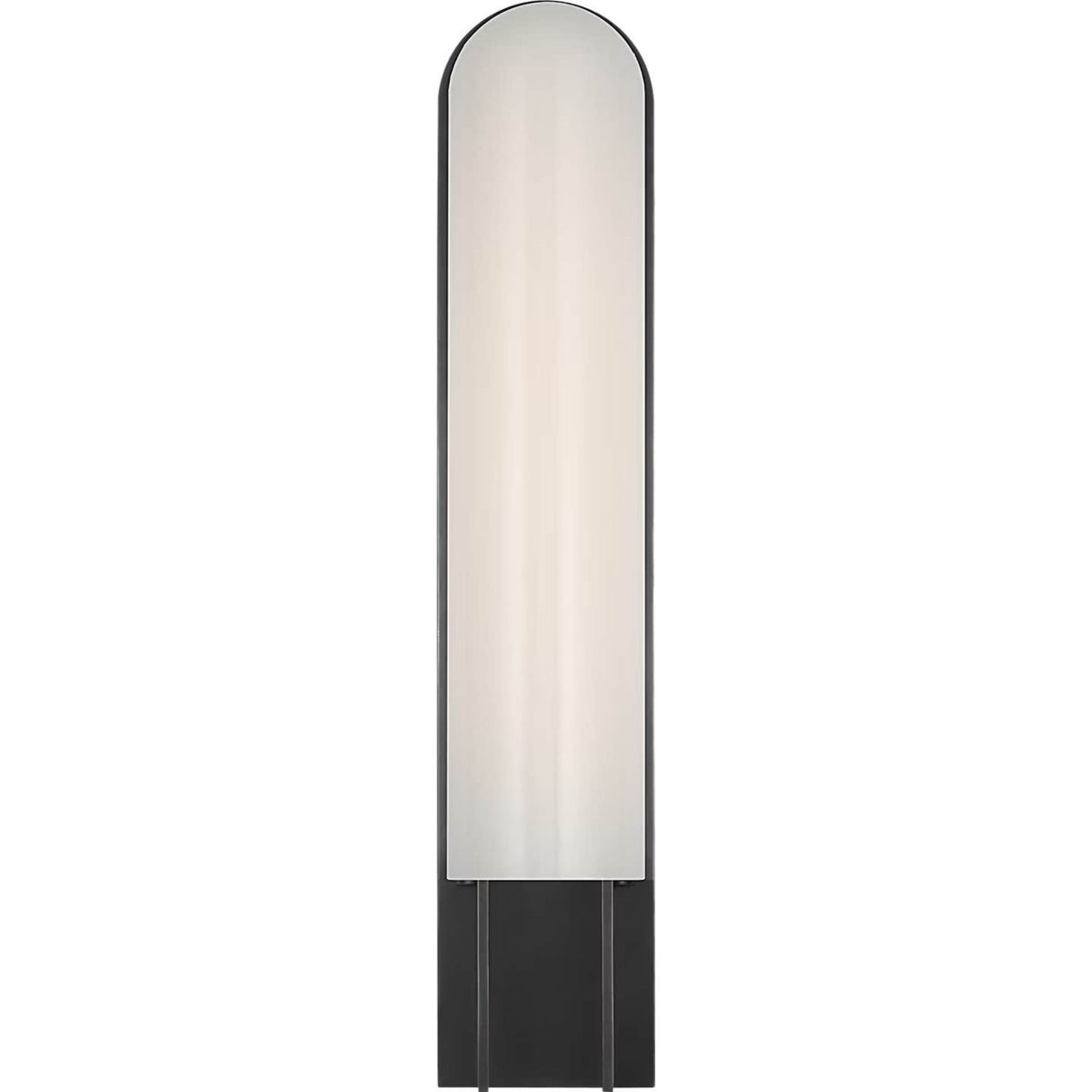Kelly Wearstler Trouve 23" Sconce in Bronze with White Glass W4.5" x H23" x E4"