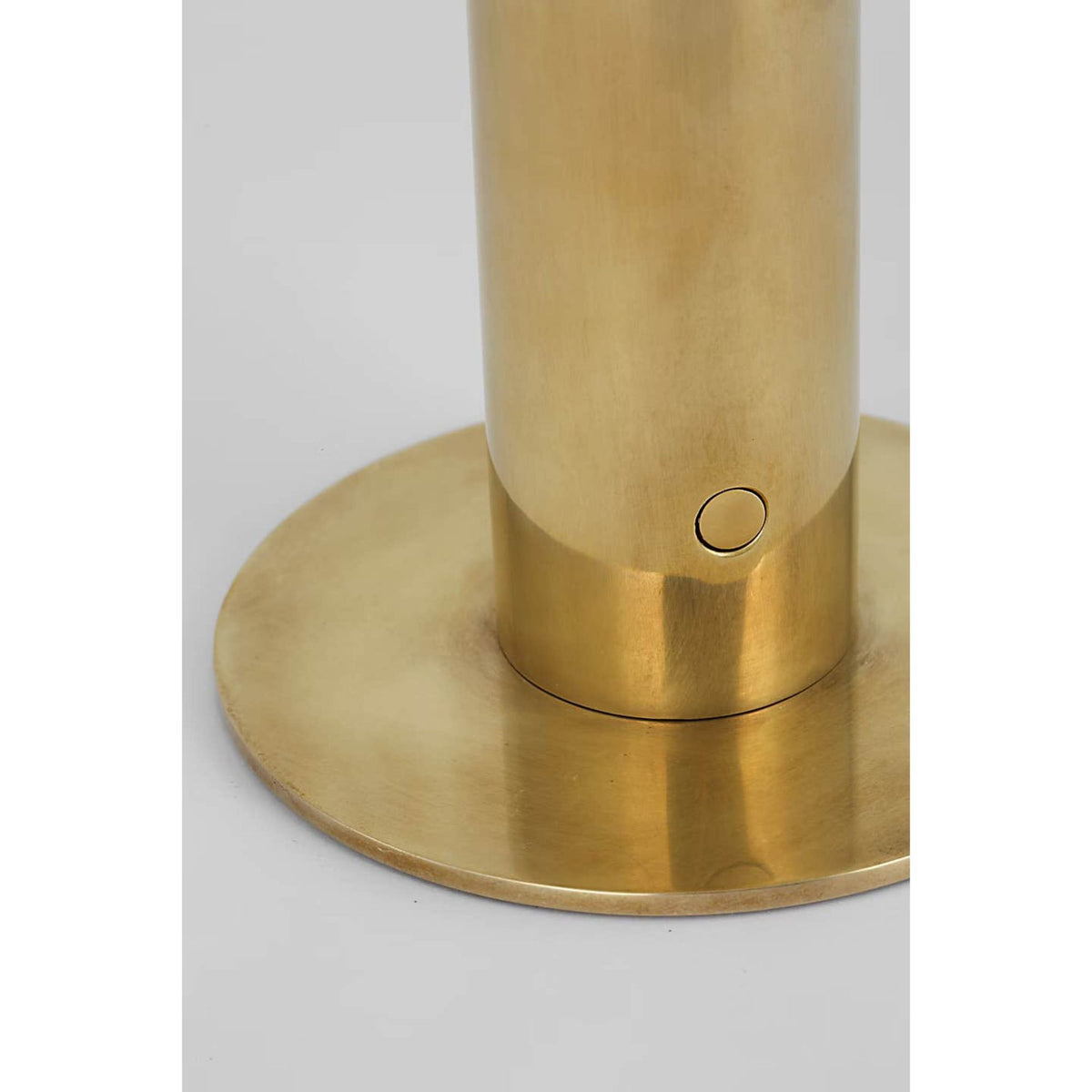 Kelly Wearstler Melange 8" Rechargeable Accent Lamp in Antique-Burnished Brass with Alabaster Shade W6" x H8"