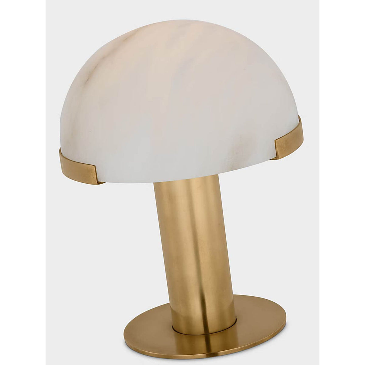 Kelly Wearstler Melange 8" Rechargeable Accent Lamp in Antique-Burnished Brass with Alabaster Shade W6" x H8"