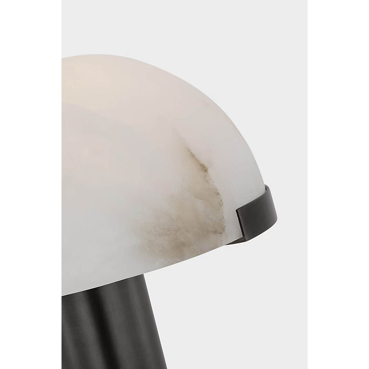 Kelly Wearstler Melange 8" Rechargeable Accent Lamp in Bronze with Alabaster Shade W6" x H8"