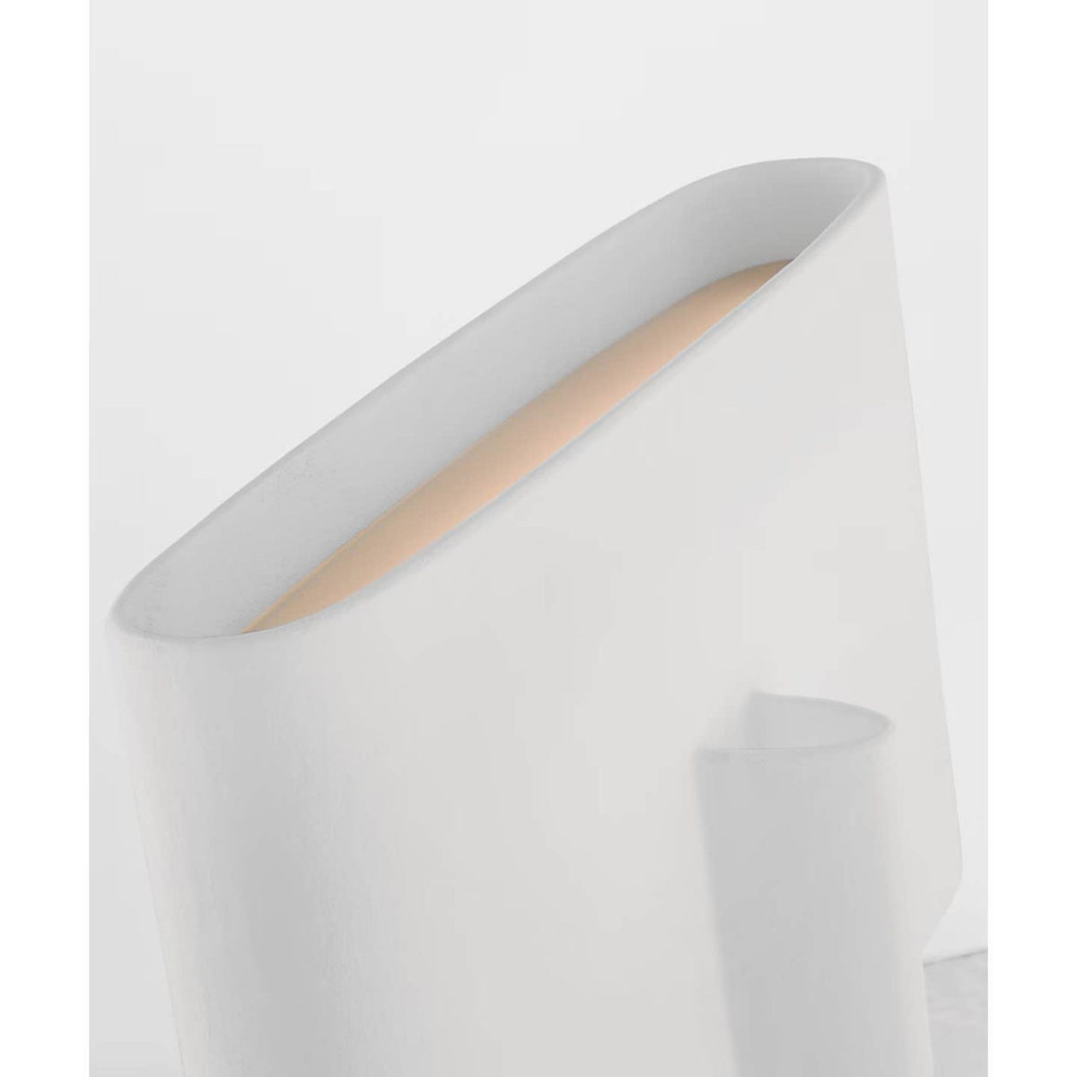 Kelly Wearstler Lotura 17" Intersecting Table Lamp in Museum White W15" x H16.75"