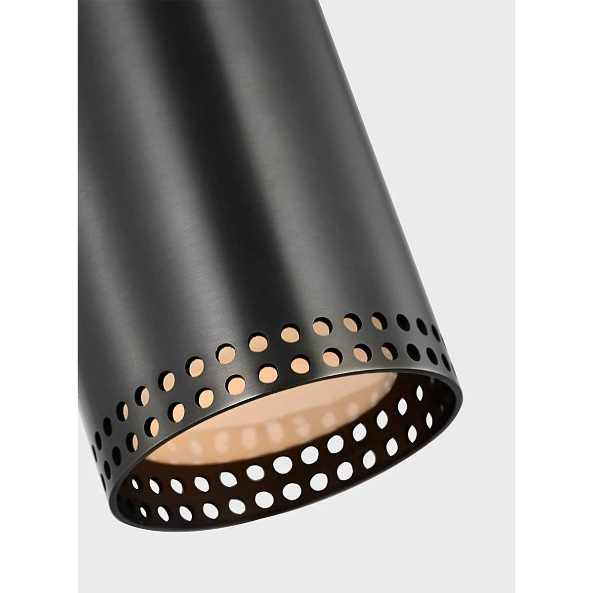 Kelly Wearstler Precision 3" Directional Monopoint Flush Mount in Bronze with White Glass W2.5" x H6.75"