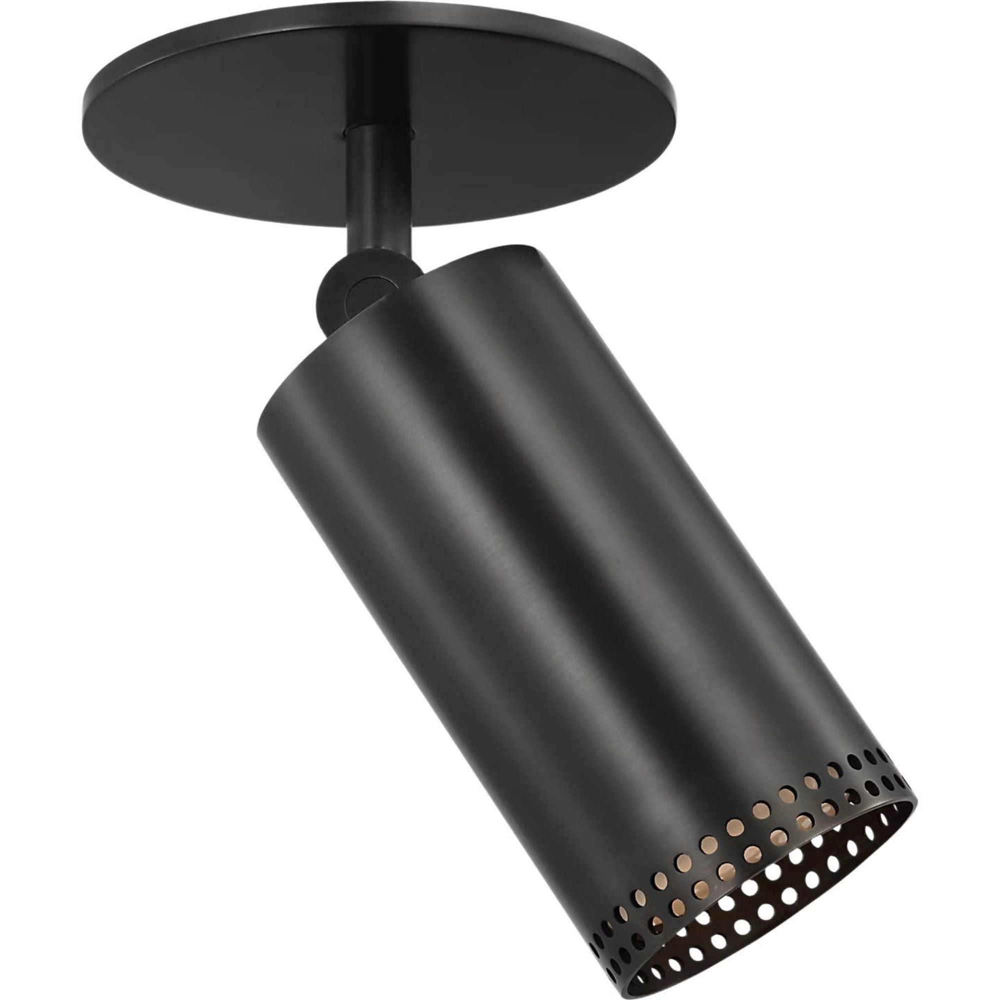 Kelly Wearstler Precision 3" Directional Monopoint Flush Mount in Bronze with White Glass W2.5" x H6.75"