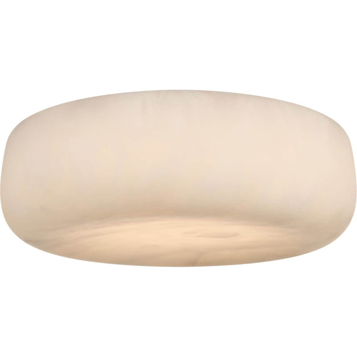 Kelly Wearstler Formosa 17" Flush Mount in Alabaster and Antique-Burnished Brass W17" x H5.75"