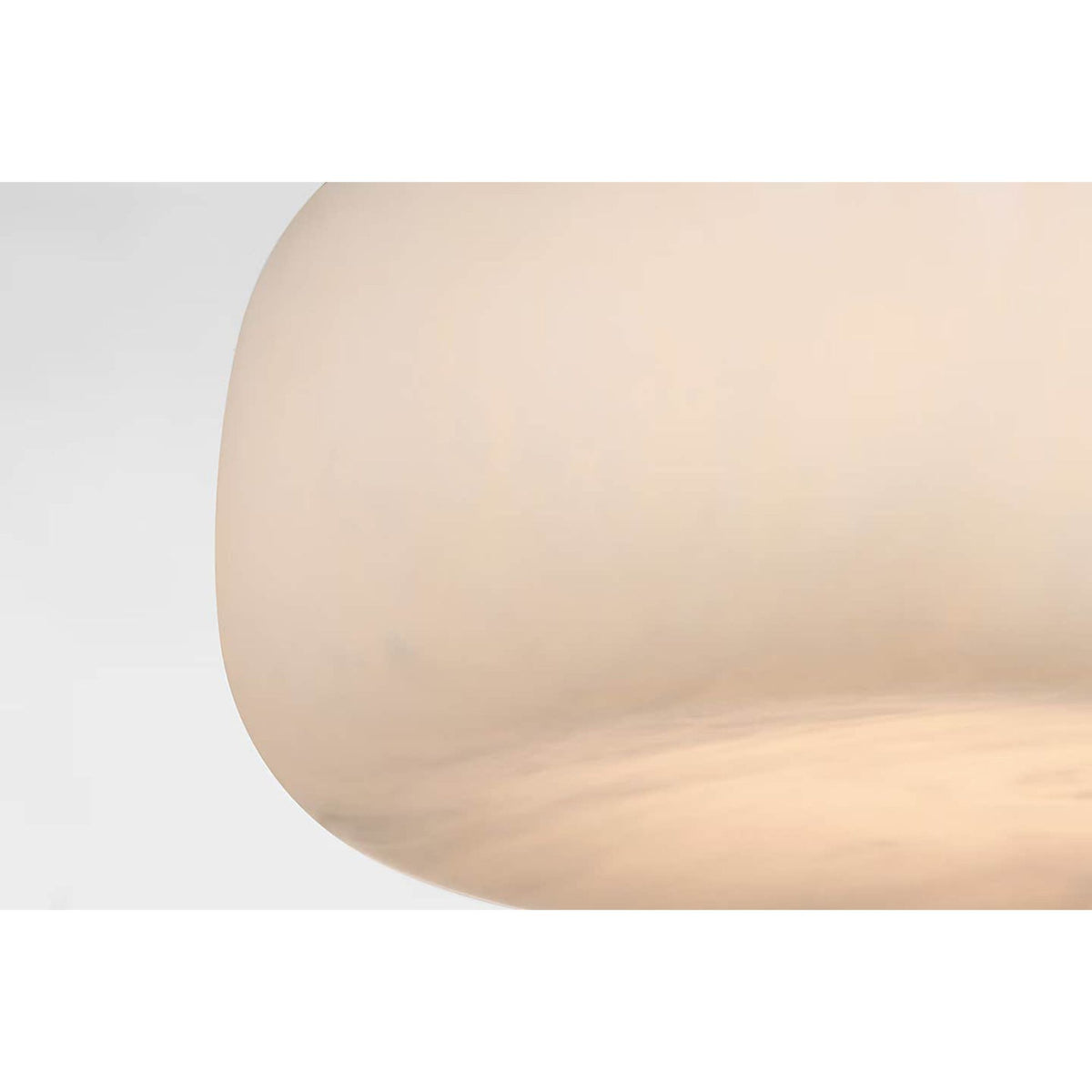 Kelly Wearstler Formosa 17" Flush Mount in Alabaster and Bronze W17" x H5.75"