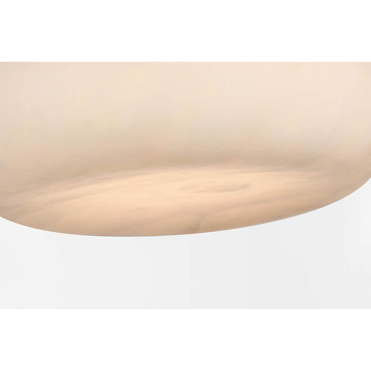 Kelly Wearstler Formosa 17" Flush Mount in Alabaster and Bronze W17" x H5.75"