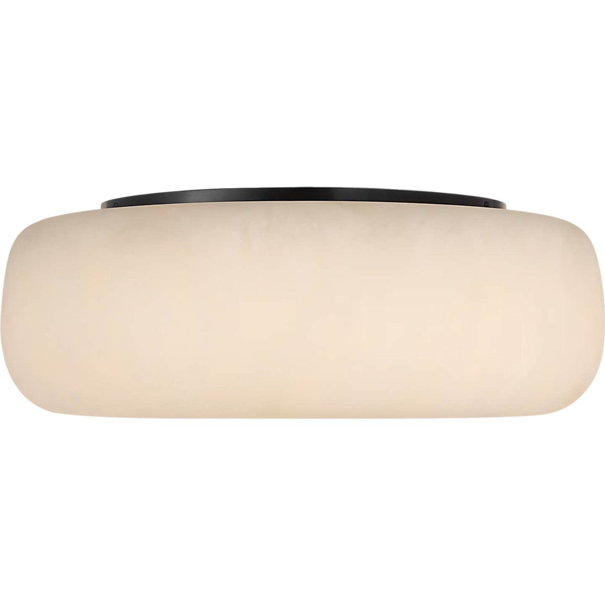 Kelly Wearstler Formosa 17" Flush Mount in Alabaster and Bronze W17" x H5.75"