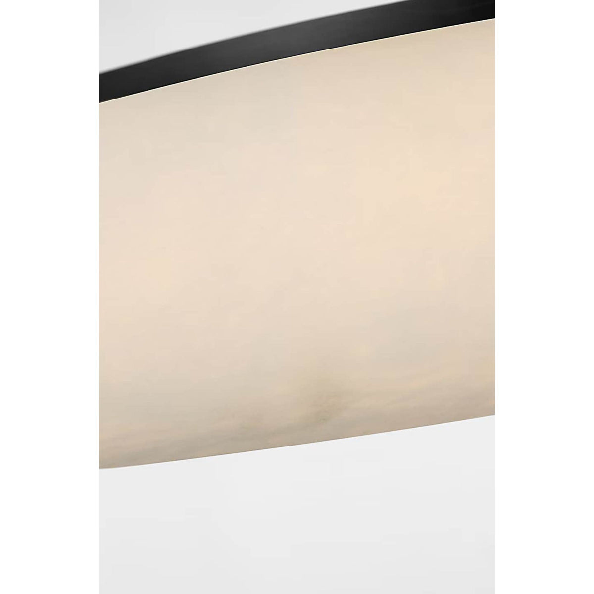 Kelly Wearstler Formosa 22" Flush Mount in Alabaster and Bronze W22" x H4.25"