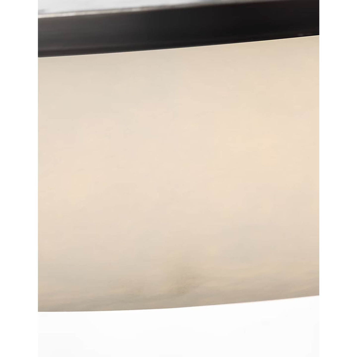 Kelly Wearstler Formosa 22" Flush Mount in Alabaster and Bronze W22" x H4.25"