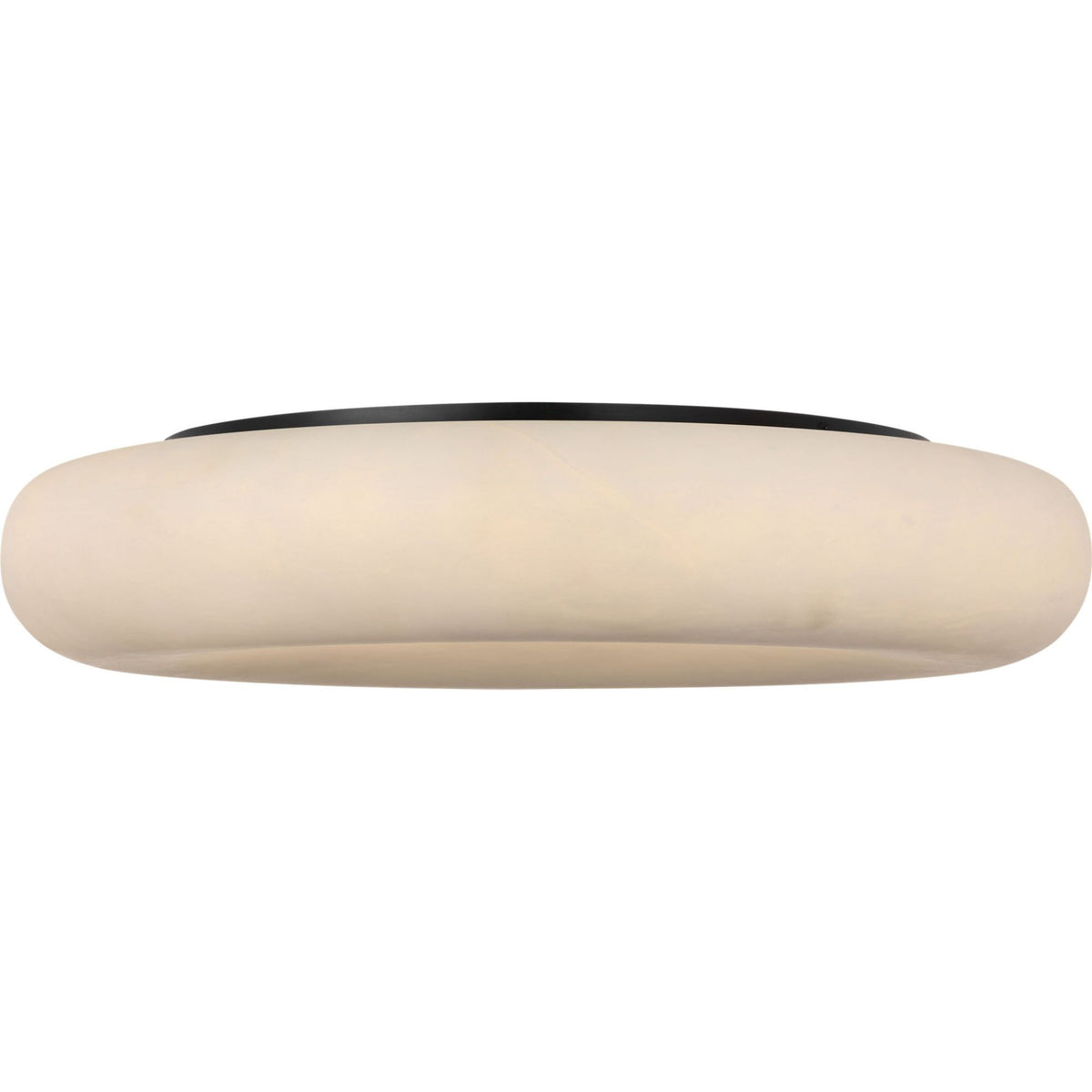 Kelly Wearstler Formosa 22" Flush Mount in Alabaster and Bronze W22" x H4.25"