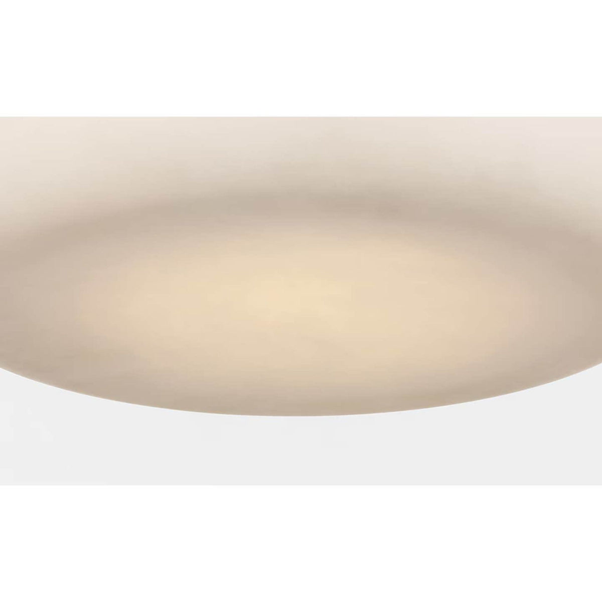 Kelly Wearstler Formosa 22" Flush Mount in Alabaster and Polished Nickel W22" x H4.25"