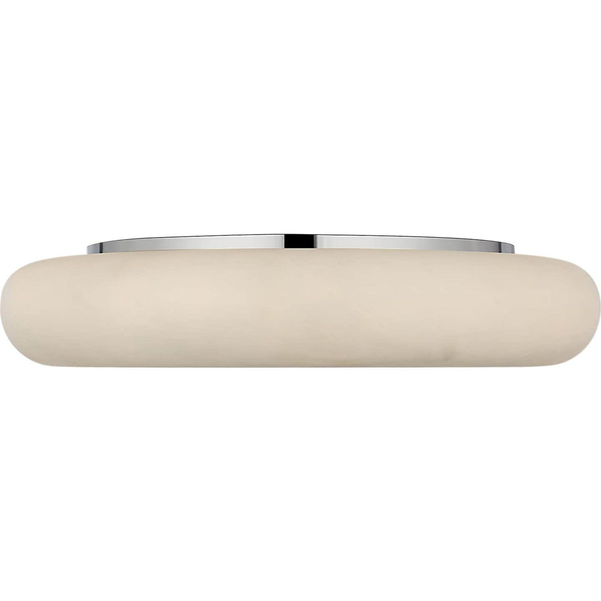 Kelly Wearstler Formosa 22" Flush Mount in Alabaster and Polished Nickel W22" x H4.25"