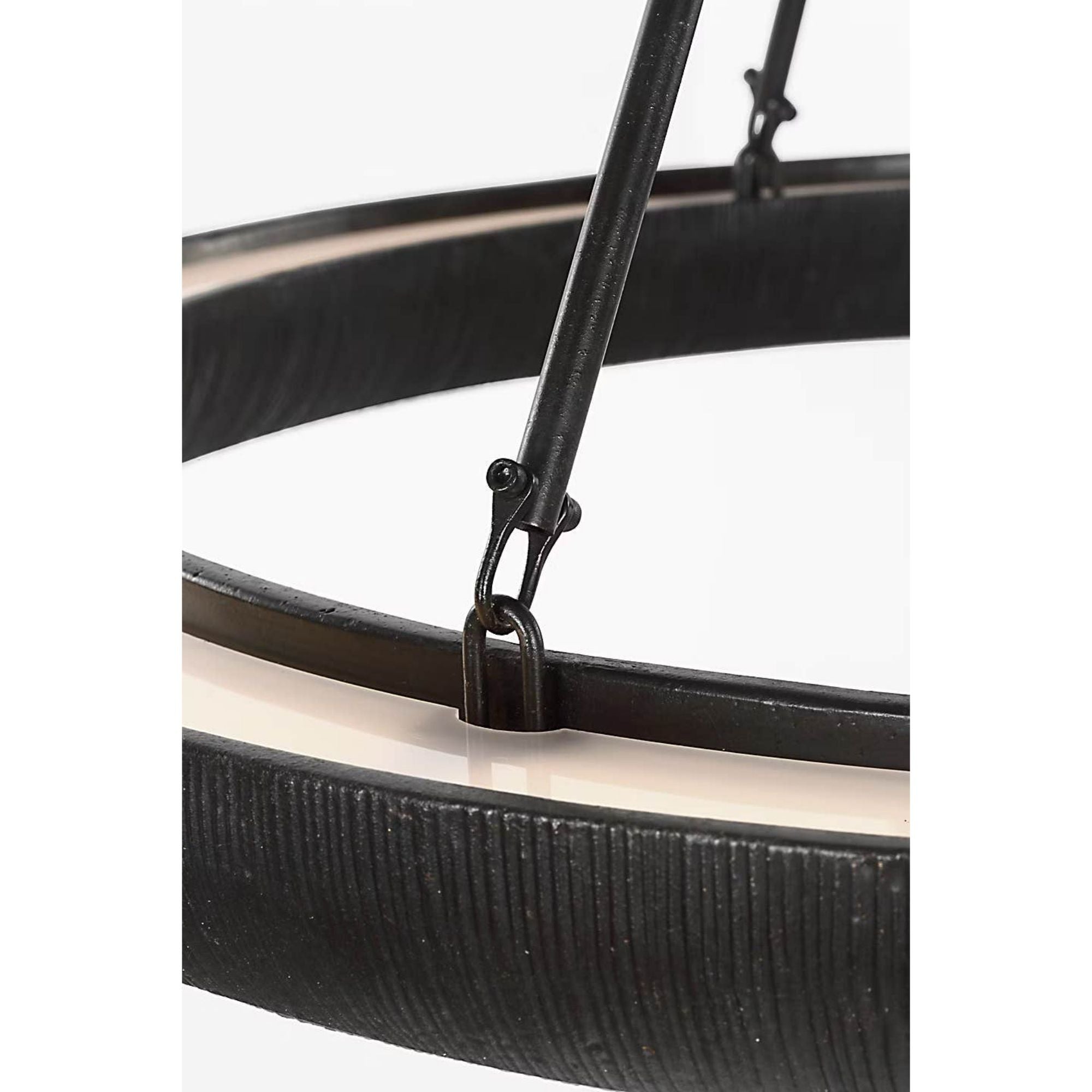 Kelly Wearstler Utopia 30" Ring Chandelier in Aged Iron W30"