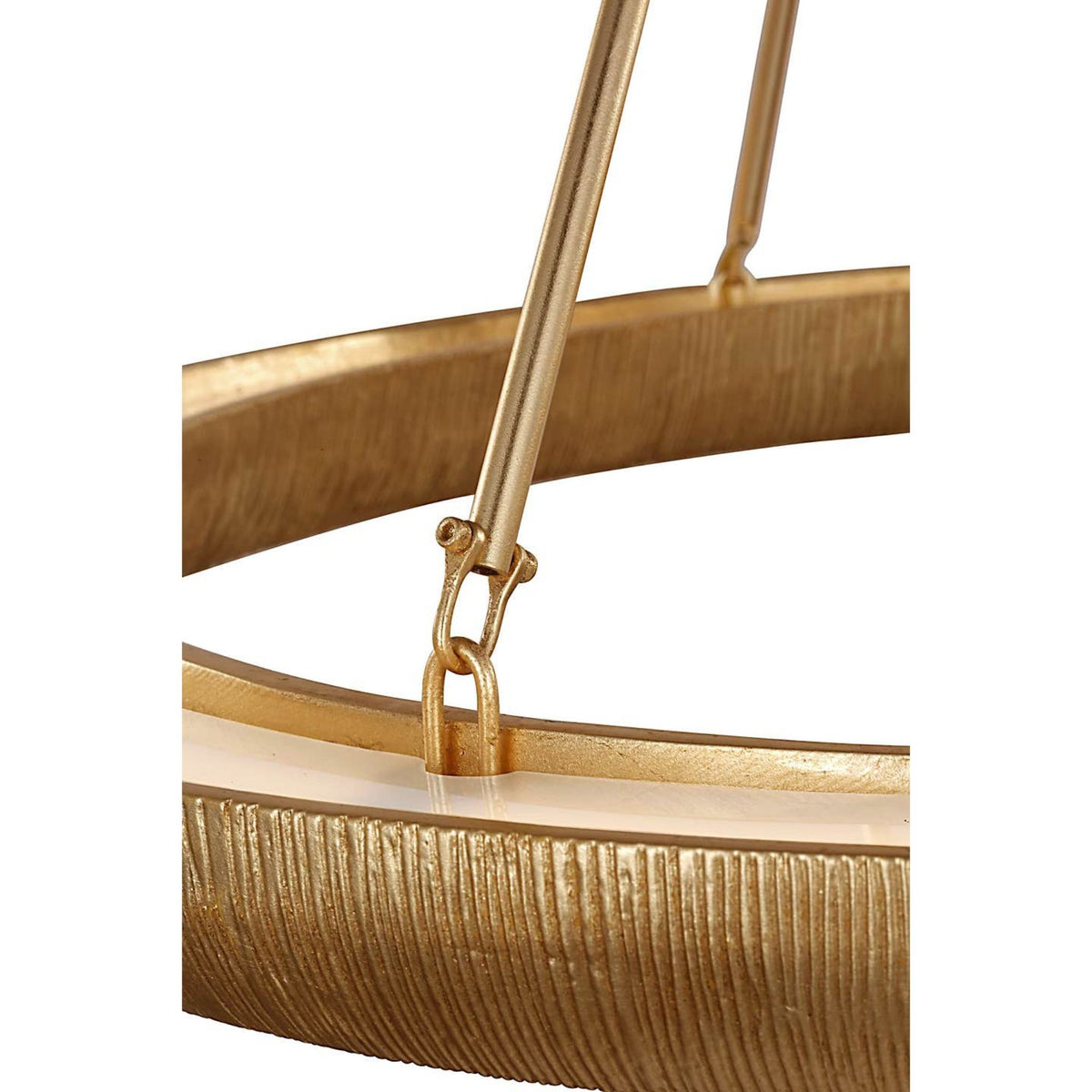 Kelly Wearstler Utopia 30" Ring Chandelier in Gild W30"