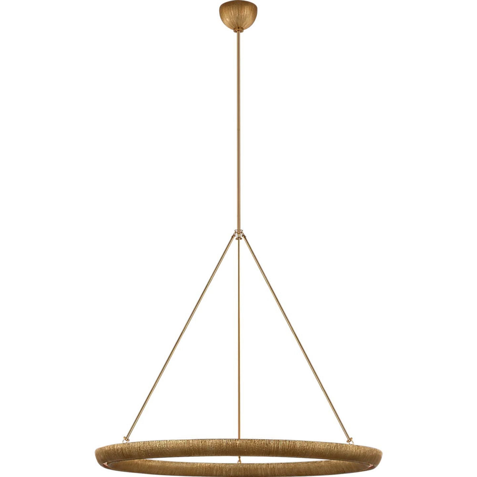 Kelly Wearstler Utopia 42" Ring Chandelier in Gild W42"