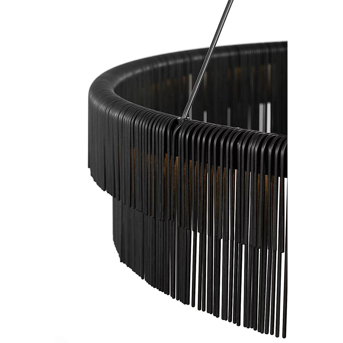 Kelly Wearstler Differo 34" Layered Ring Chandelier in Aged Iron W33.75"