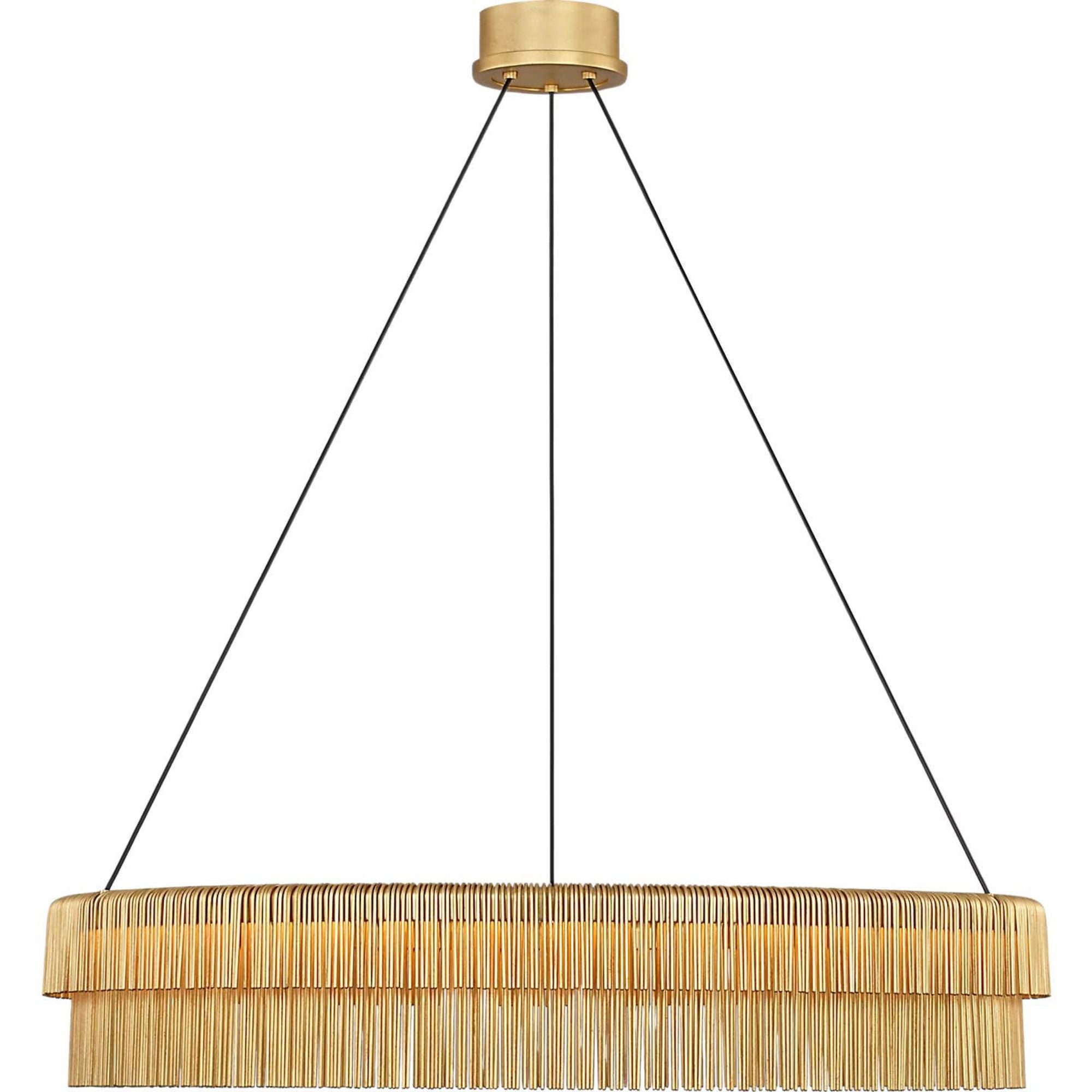 Kelly Wearstler Differo 34" Layered Ring Chandelier in Gild W33.75"